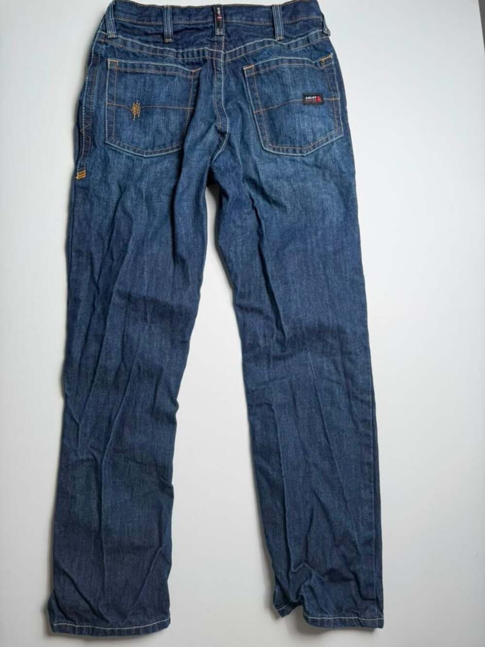 Ariat FR M4 Relaxed Boot Cut Jeans Men's Size 31x32 Flame Resistant Blue Denim - Picture 7 of 8